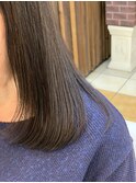 20代30代40代　暗髪黒髪/重めワンレン艶感ロングストレート