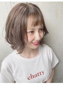 【Des.Art赤坂】切りっぱなし×外ハネ×ハイライトカラー