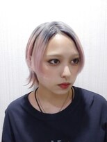 トムキャット(TOM CAT)&nbsp;ウルフ ハイトーン シルバーグレー ペールピンク グラデーション