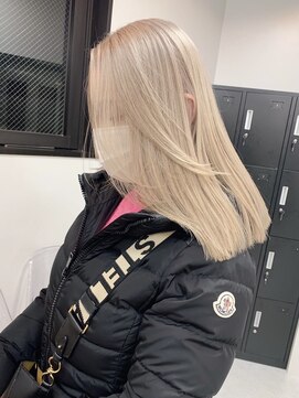 ペレ 渋谷(PELE) Y50_ブロンドベージュ ブリーチ2回~