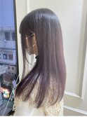 ラベンダー×ツヤツヤストレート