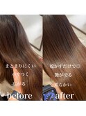 【Acura.katsu】縮毛矯正ビフォーアフター1