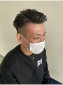 ７．３オールバック/短髪/ビジネスパーマ