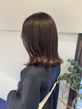 トレス(TRESS) 外ハネボブ シアーカラー レイヤーボブ ベージュカラー