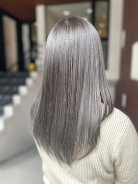 ヘア サークル ジープ 石井店(hair circle geep) 【ワンカラーで創る】透け感グレージュ