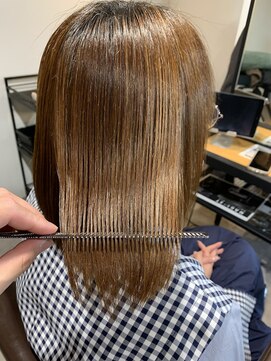 レオン(Re:ON) 縮毛矯正 ボブスタイル