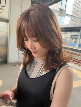 ジーナ セントラル銀座(Zina) くびれミディ＊ブリーチなし＊ミルクティー【ZinaCENTRAL】