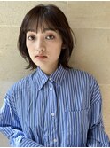 ボブ/ロブ/切りっぱなし/前髪/顔周りカット/銀座一丁目
