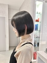 トラップヘアー 熊本ボブ切りっぱなしボブ髪質改善ストレート縮毛矯正