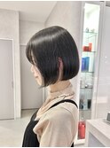 熊本ボブ切りっぱなしボブ髪質改善ストレート縮毛矯正