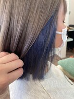 ヘアーディア みどり店(Hair...DiA) シルバーグレージュ×インナーネイビー