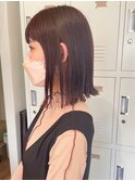 ナチュラル切りっぱなしボブ