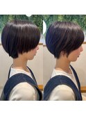 30代40代50代大人ナチュラルレイヤーショートボブ