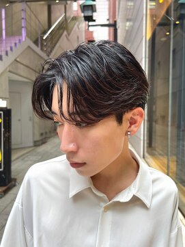 ガーデン 銀座(GARDEN) 艶センターパートニュアンスパーマダークアッシュ韓国マッシュ