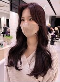 韓国レイヤーカット艶カラートリートメント