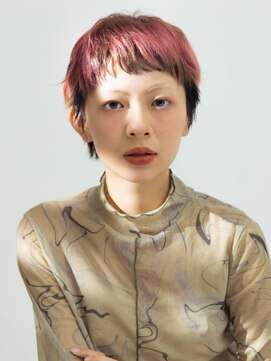 ヘアメイク アース 佐賀鳥栖店(HAIR&MAKE EARTH) ペールレッド&オレンジ×ショート