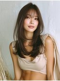 ☆ホワイトグレージュミニウルフデジタルパーマチェリーブラウン