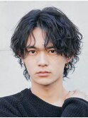ウルフヘアシャドウパーマスパイラルパーマメンズパーマ韓国