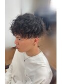 縦落ちツイスパ/ツイストスパイラルパーマ/岡崎メンズパーマ