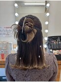 かちもりハーフアップ♪