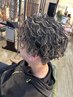 カット＋メッシュ＋ハイライト＋白髪メッシュ