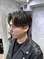 曲がる縮毛矯正専門店 バイ レイズ 名駅(曲がる縮毛矯正専門店 by RAYS) ニュアンスパーマ 刈り上げあり センターパート K