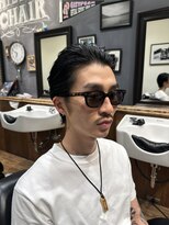 チルチェア 高円寺店south area.(CHILL CHAIR)&nbsp;ラフオールバック　〈高円寺〉〈バーバー〉