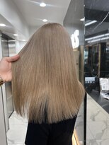 ラピス 渋谷本店(Lapis)&nbsp;ミルクティーベージュカラー/ケアブリーチ/髪質改善/韓国風