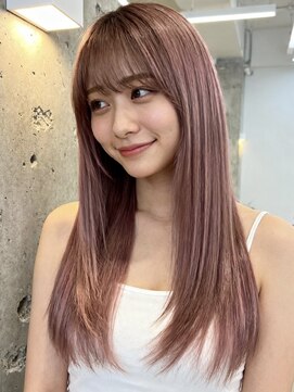 シンク オモテサンドウ(sync omotesando) レイヤーカット/ダブルカラー/ピンクラベンダー/ピンクベージュ