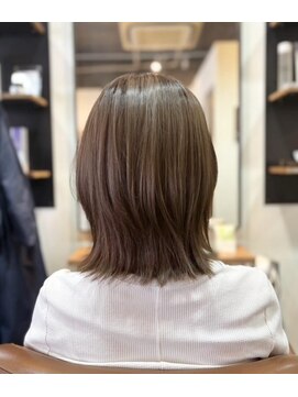 ベルヘアー 長居店(Belle hair) カーキベージュ