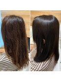 ツヤカラー 30代40代50代髪質改善白髪染めハイライト藤沢