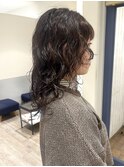 レイヤーミディアムパーマこなれ吉祥寺人気20代30代ニュアンス