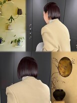 トゥエル バイ ディプティモイラ(tuelu by dipty MOILA)&nbsp;ミニボブ×パープルカラー