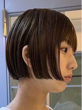 テクネ 天神大名(techne) 天神大名顔周りレイヤーカットミディアムボブタッセルボブパーマ