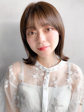 リヤン 表参道(lyann) 似合わせカット愛されデジタルパーマこなれヘア薄めバング