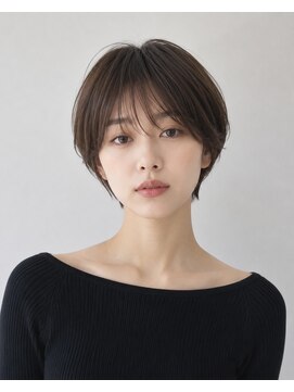 ルム 立川(Lum.) 立川　似合わせカット　ショートカット　ショートボブ　ベージュ