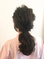 ヘアー 志希 簡単くるりんぱ×まとめアレンジ