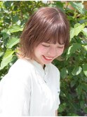 切りっぱなしボブ 外ハネ ゆるふわ