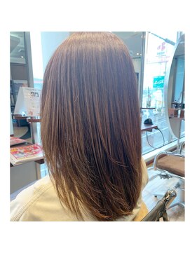 ロコヘアーバイクルル(Loco hair by couleur) ♯ミディアム♯大人ストレート♯綺麗♯高知美容室♯艶ストレート