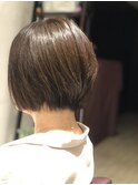 大人ショートボブ　静岡/白髪染め/ヘアカラー/ミルボン