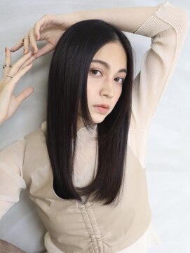 スリール バイ ミリー 江坂(Sourire by milly) 【Sourire 江坂】大人かわいいナチュラル黒髪ストレート