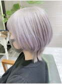 イメチェンくびれショートカット ホワイトアッシュ20代/30代40代