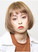 顔まわりレイヤーミニボブ /ハイトーン　恵比寿　渡邉