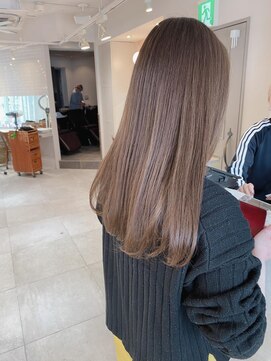 キャンバス バイ ネオリーブ 横浜西口(Canvas by neo.) ブリーチなしミルクティーグレー ロングヘア【sk】