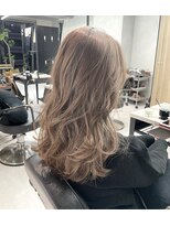 ルネ 北千住(Renee)&nbsp;ミントアッシュ_ミルクティーベージュ_レイヤー＿シャギー