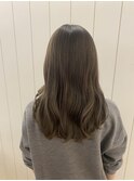 大人可愛い大人美人ふんわりカール小顔カットショコラアッシュ