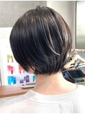 30代40代大人女性/前髪ありショートボブ/ショートヘア/髪質改善
