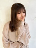 〈藤間〉顔まわりレイヤー/韓国ヘア/大人かわいい