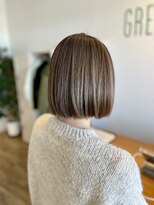 グリーンルームセカンド 結城店(GREEN ROOM. 2nd)&nbsp;シフォンベージュ/髪質改善/縮毛矯正/美髪/オリーブベージュ