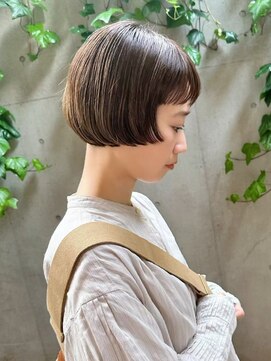 ハンク 表参道(Hank.) 切りっぱなしボブ/エアリーロング/美髪/ピンクブラウン[表参道]